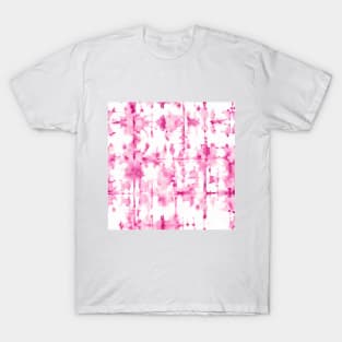 Pink abstract texture pattern T-Shirt